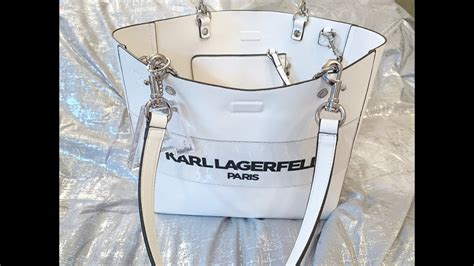 karl lagerfeld paris white bag